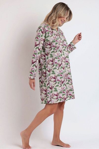 AYYILDIZ 61303 Pink Patterned Nightgown