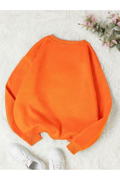 Revasser Dámská bavlněná mikina Happy Daisy Special Colorful Oversize Crew Neck