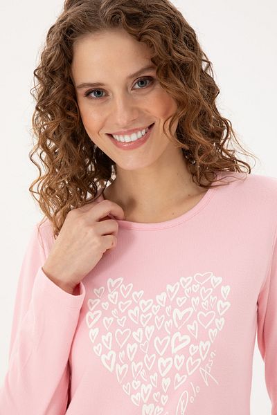 U.S. Polo Assn. Women's Pink Pajama Set 50303414 -Vr041