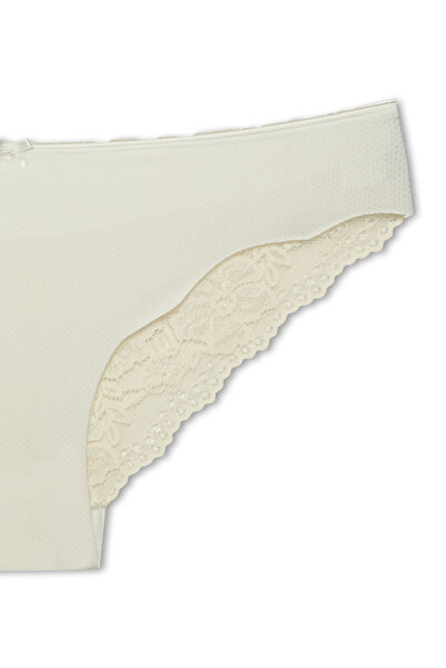 HNX 3-Piece Interlock Laser Cut Back Lace Slip Women's Panties