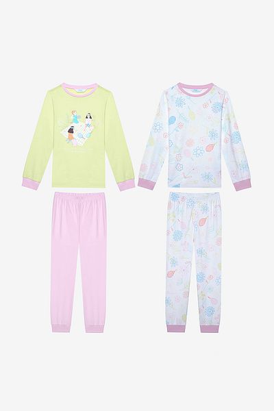 Penti Tennis-Picknick-Pyjama-Set aus Baumwolle für Mädchen – 2-teiliges buntes Set