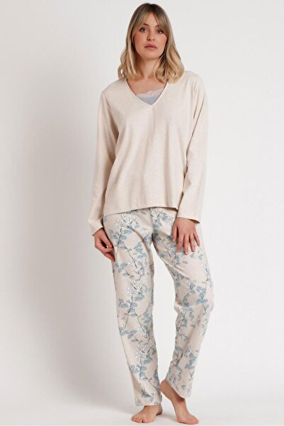 AYYILDIZ 62619 Bej Pijama Takımı
