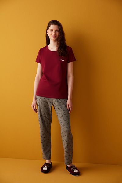 Penti Multicolor Glasses Pattern Pajamas Set-Harry Potter Collection