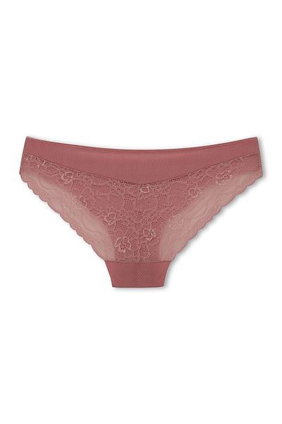 HNX Γυναικεία εσώρουχα Interlock Laser Cut Lace Slip πίσω