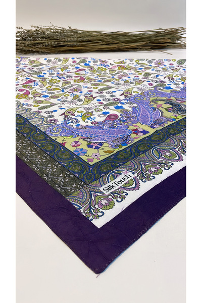 Onur Scarf - Minimal Patterned Craved Digital Print Non-Slip Fashion Scarf Wrinkle Resistant Seasonal Fabric
