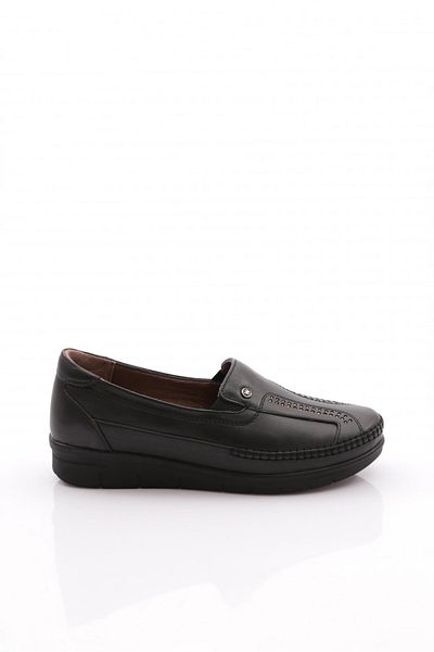 DGN Pantofi Confort dama Piele naturala Negru 21113998