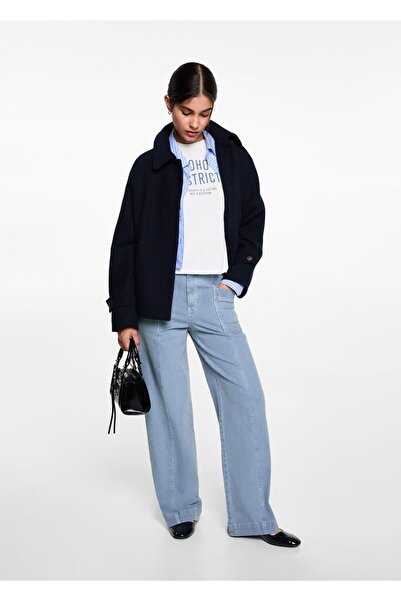 Mango Teen Tricou din bumbac cu model