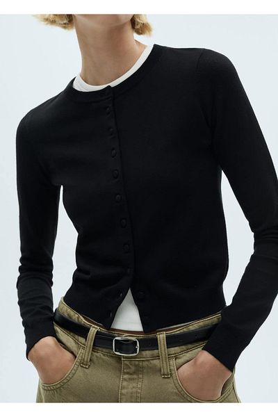 MANGO Woman Thin knitwear cardigan