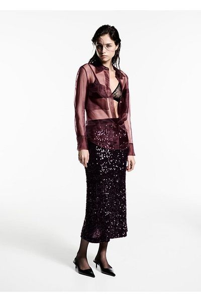 MANGO Woman Bluse mit Leopardenmuster