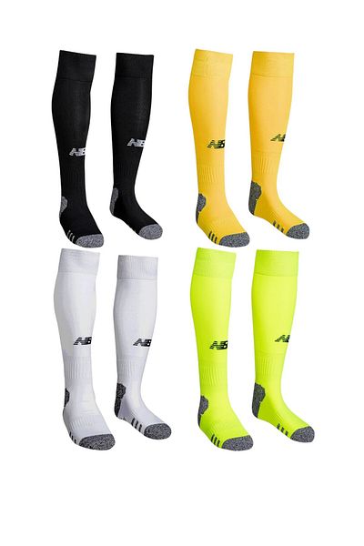 New Balance Nb Performance Konc Κολάν ποδοσφαιρικές κάλτσες - Σετ 4 - Μαύρο Λευκό Κίτρινο Νέον Κίτρινο