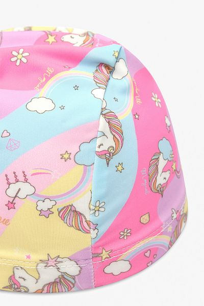 Penti Girl's Star Unicorn Colorful Bonnet