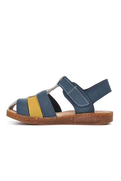 ŞİRİNGENÇ Sandale pentru băieți - Smrking Navy Blue Bej Muștar, Confort