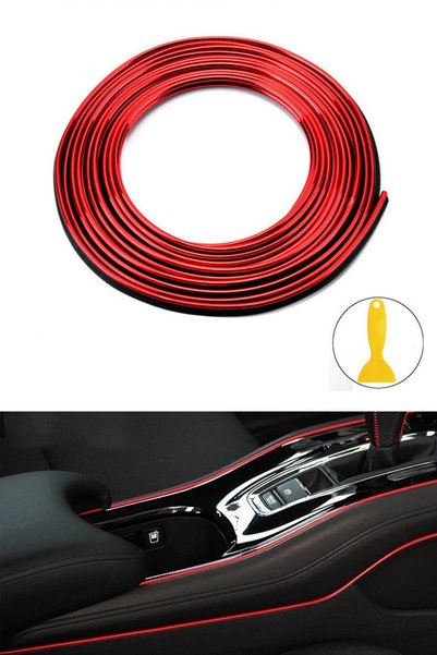 Autowise Red Trim Wick - Auto Plug-In 5 Meters Nickel-Plated Ornament