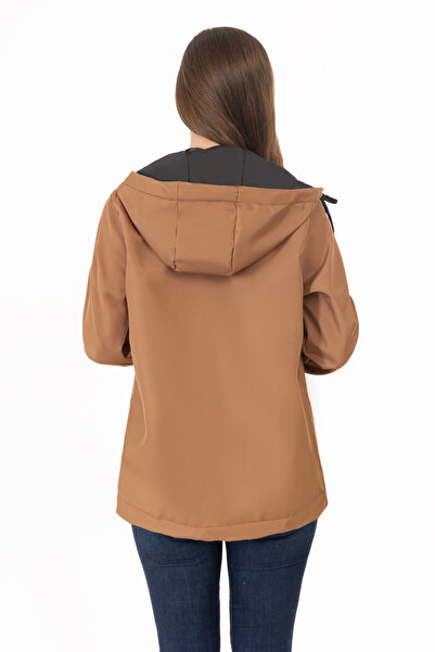 Firststops Αθλητικό γυναικείο αδιάβροχο και αντιανεμικό αδιάβροχο με κουκούλα - Windbreaker