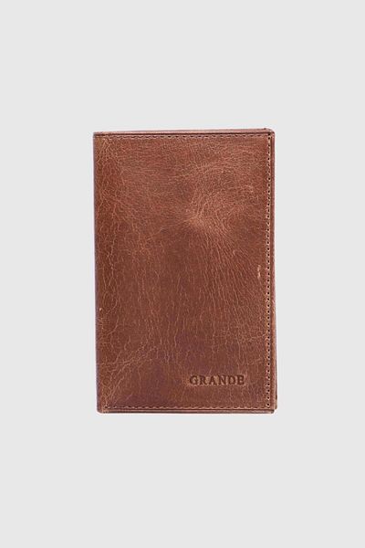 Grande 844 Модел Crazy Brown Color Естествена кожа Портфейл за карти
