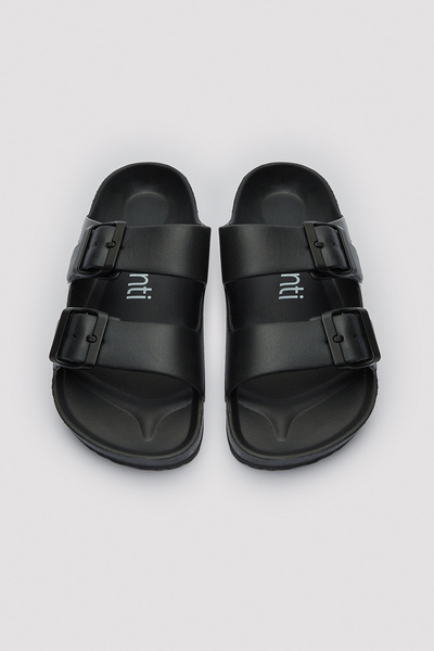 Penti Mario Men's Black Slippers
