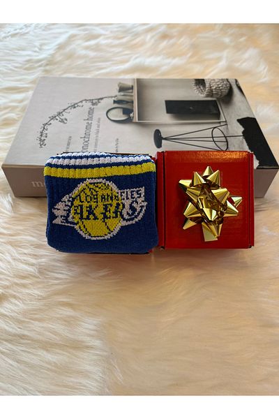 fethi mekik Чорапи с шарки в подаръчна кутия с цветни шарки
