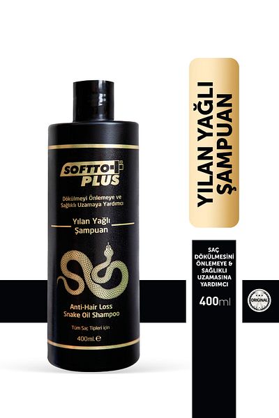 Softto Plus 400 ml Growth Shampoo for Weak and Powerless Hair - Effective Against Hair Loss