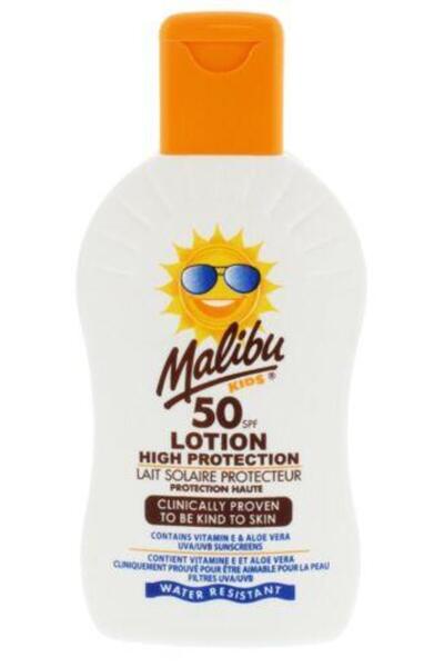 Malibu لوشن الوقاية من الشمس للأطفال بمعامل حماية 50 200 مل