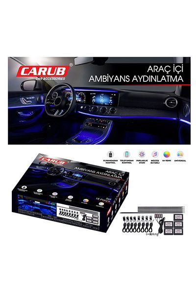 Carub Br 4625520   Ambience - 18 Piece U.Controlled Car Interior Lighting Set