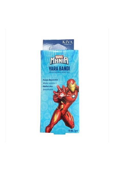 Marvel عصابة رأس للأطفال من الرجل الحديدي - 10 عبوات من Kiva Mania