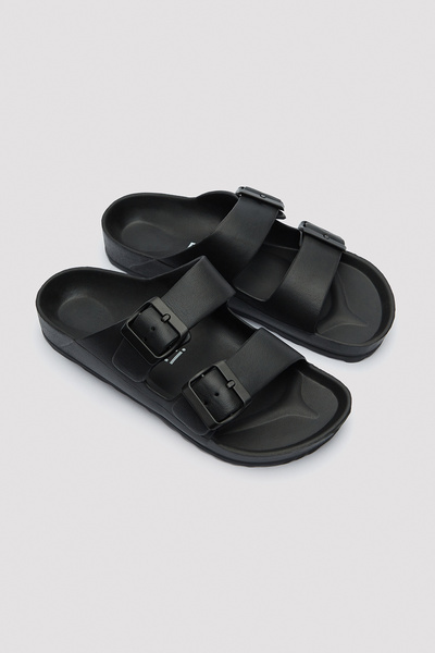 Penti Mario Men's Black Slippers