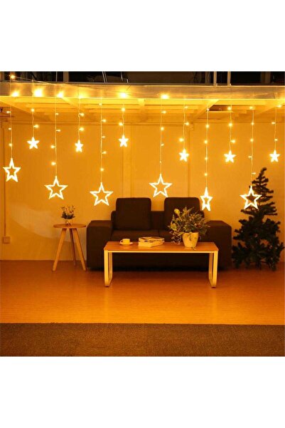 Genel Markalar Yıldız Perde Led Işıklar Animasyonlu