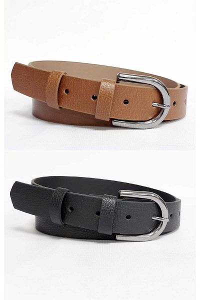 Kemerix Dámský 2dílný opasek Black-Tan Classic