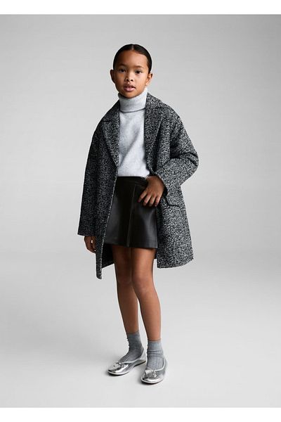 MANGO Kids Hosenrock in Lederoptik