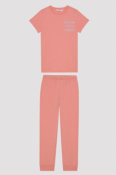 Penti Girl's Big Dot Multicolored 2-Piece Pajama Set