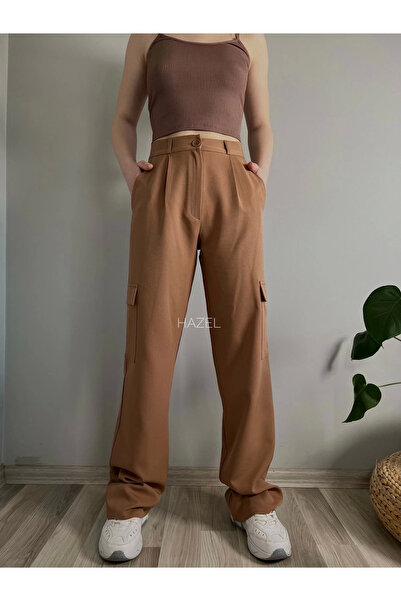 Hazel Γυναικείο μαύρισμα ψηλόμεσο παντελόνι Cargo Pocket