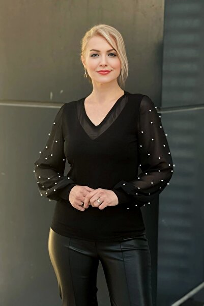 aytemas Πέρλες μπλούζα με μανίκια