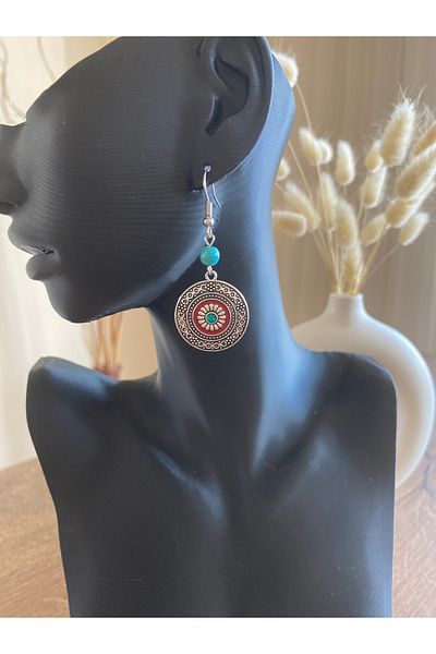 Store Metal Working Shiny Stone Retro Style Women's Earrings