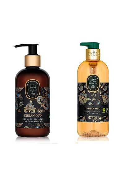 Eyüp Sabri Tuncer Eyüp Sabri̇ Tuncer Oud Indian Natural Olive Oil Liquid Soap, Lotion and Rose Water Wipes