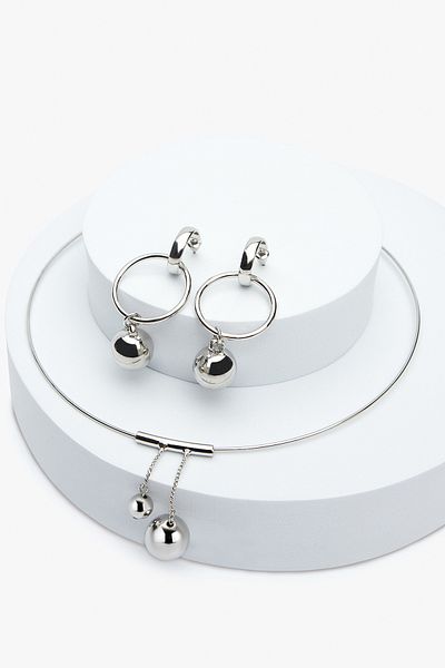 Penti Balle Silver Necklace Set