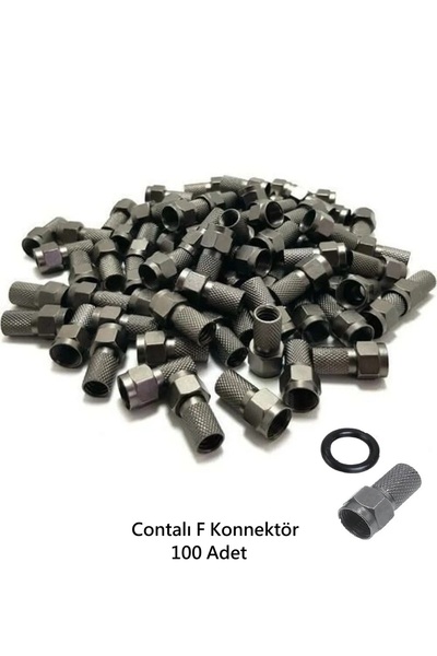 Vwin Contalı F Konnektör Kalın Anten Kablosuna Uyumlu 22 Mm Geniş Su Geçirmez...