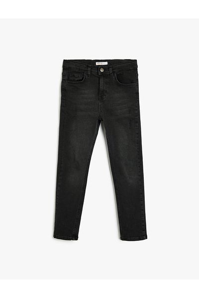 Koton Nastavitelné elastické bavlněné Slim Jeans - Jeans