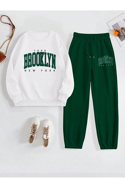 Vordevia Σετ αθλητικών φόρμας Brooklyn με στάμπα από μαλακό ύφασμα κορυφαίας ποιότητας