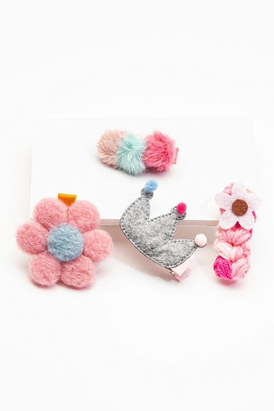 Penti Multicolored Girls Crown Buckle Set
