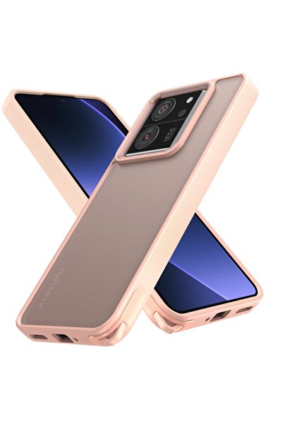 Rivor Xiaomi Mi 13T/13T Pro Uyumlu Kılıf Kamera Çıkıntılı Arkası Buzlu Mat Ke...