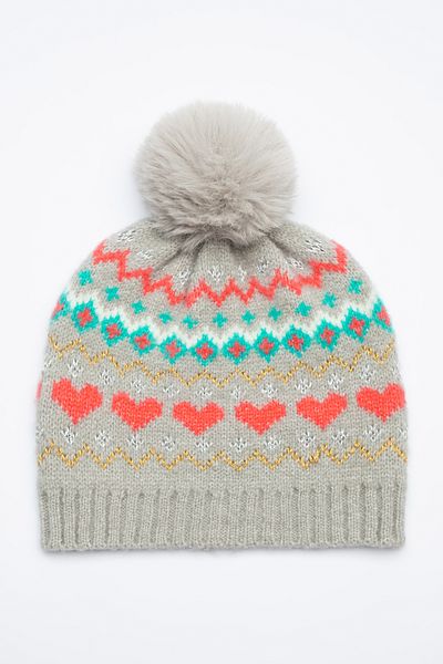 Penti Colorful Girl's Heart Patterned Beret