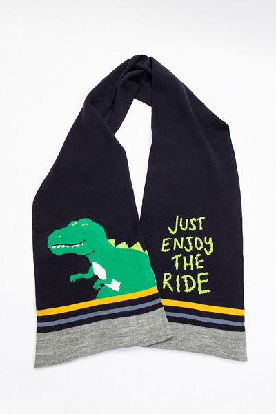 Penti Eșarfă Dino pentru băiat bleumarin