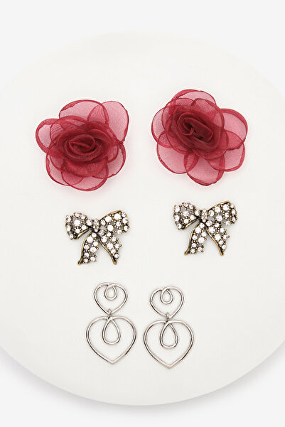 Penti Sada náušnic ve stříbrné barvě Siena