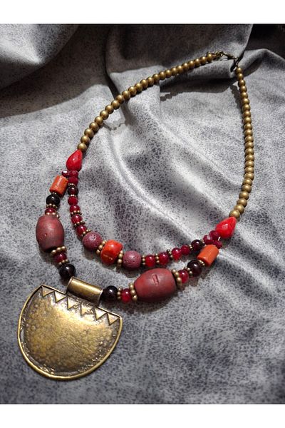 azra takı tasarım Handmade Authentic Bohemian Women's Short Necklace