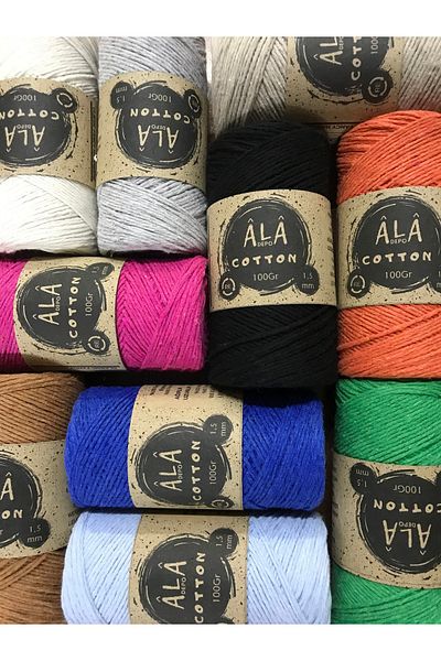 aladepo Amigurumi Thread -CottonKnitting, 1.5mm - 100 Grams