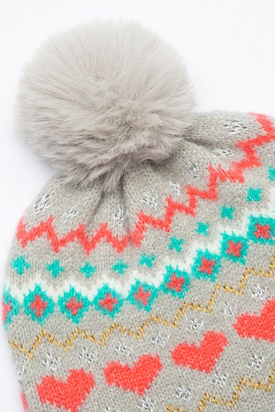 Penti Colorful Girl's Heart Patterned Beret