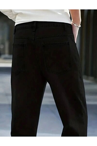 More Erkek Siyah Baggy Kargo Pantolon