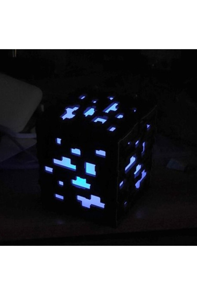 GENCAX Minecraft Maden Rgb Led Lamba Şarjlı Bluetooth Bağlantı