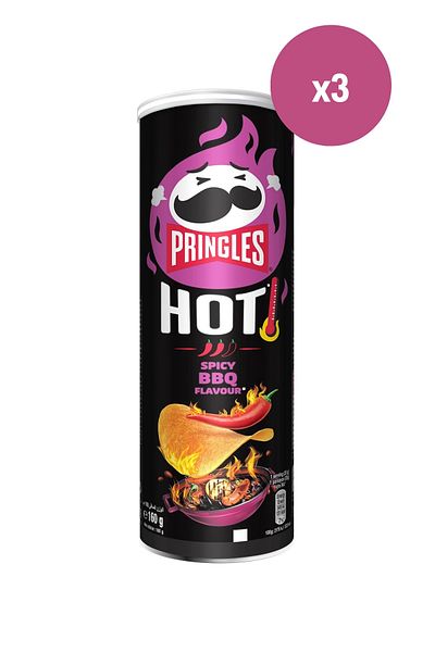 Pringles Spicy BBQ Flavour 160g x3