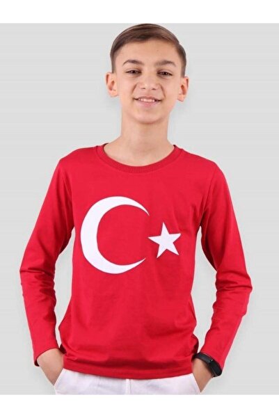 Zekids Παιδικό βαμβακερό μακρυμάνικο μπλουζάκι Moon Star